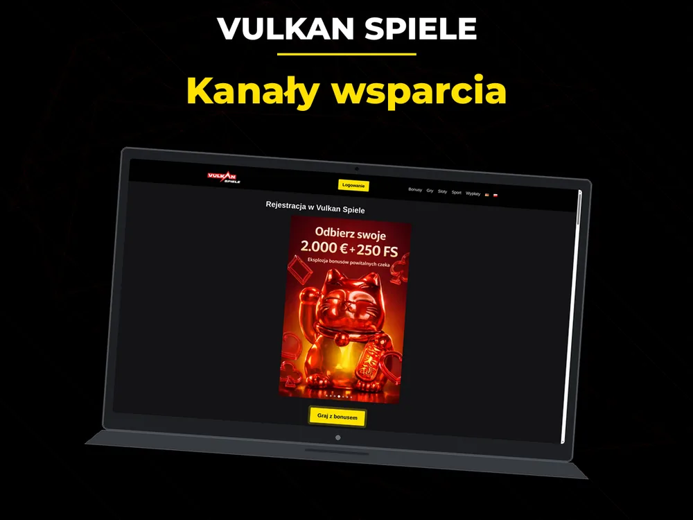 Vulkan Spiele - Kanały wsparcia